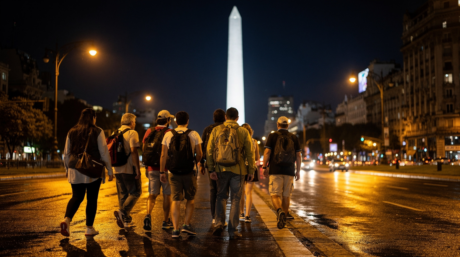 Buenos Aires Night City Tour: Lichter, Skyline und der Obelisco